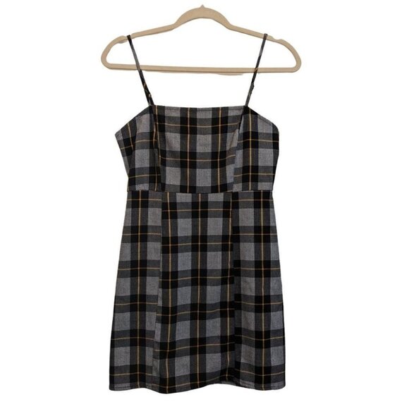Forever 21 S Small Black And Gold Flannel Design Dress - Picture 1 of 5